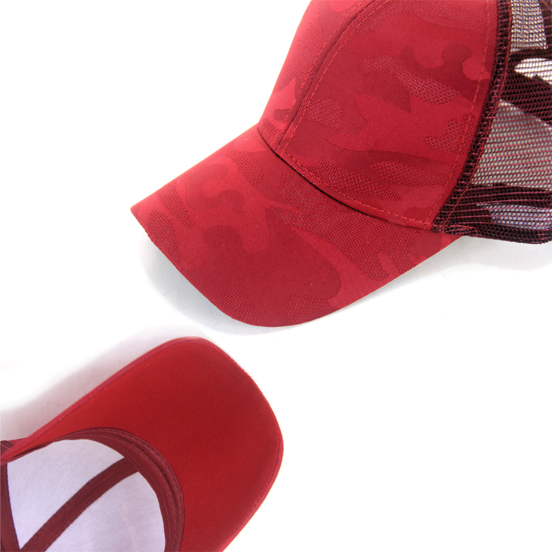 Wholesale Cotton Grid Camouflage Solid Color Baseball Cap